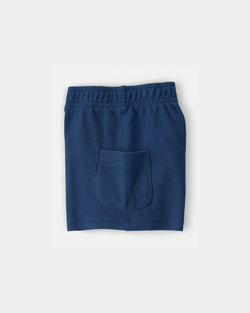 Baby Boy 2-Piece Car Top & Short Set - Blue