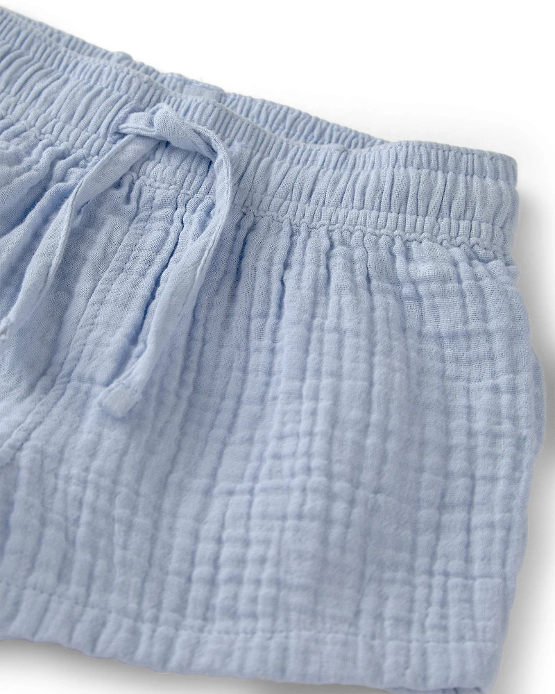 Baby Boy 2-Piece Organic Cotton Gauze Set