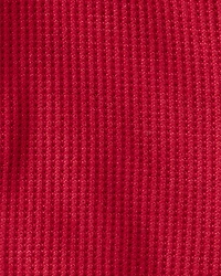 Baby Solid Print PurelySoft Long-Sleeve Sleeper- Red
