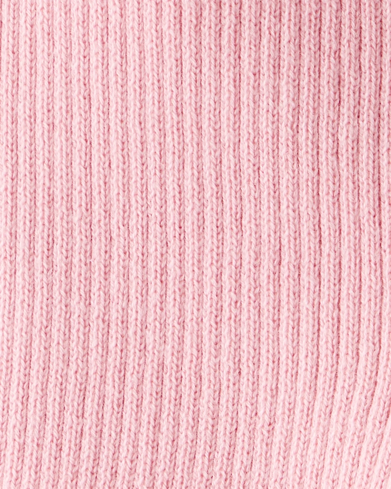 Baby Girl Organic Cotton Sweater Knit Pants