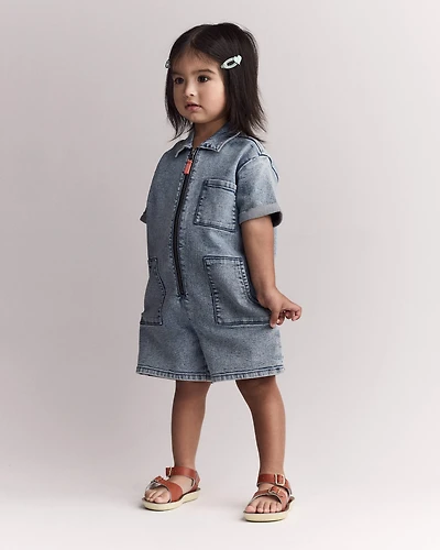 Toddler Girl Day Out™ Romper Denim