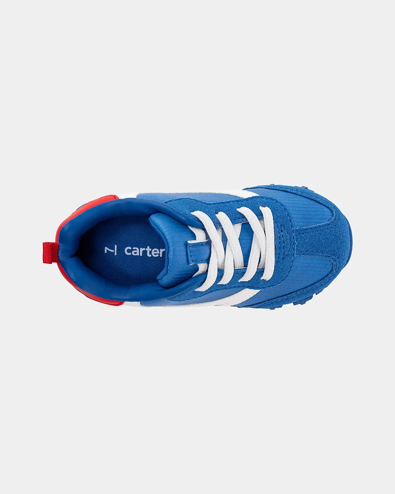 Toddler Boy Athletic Sneakers - Blue/White