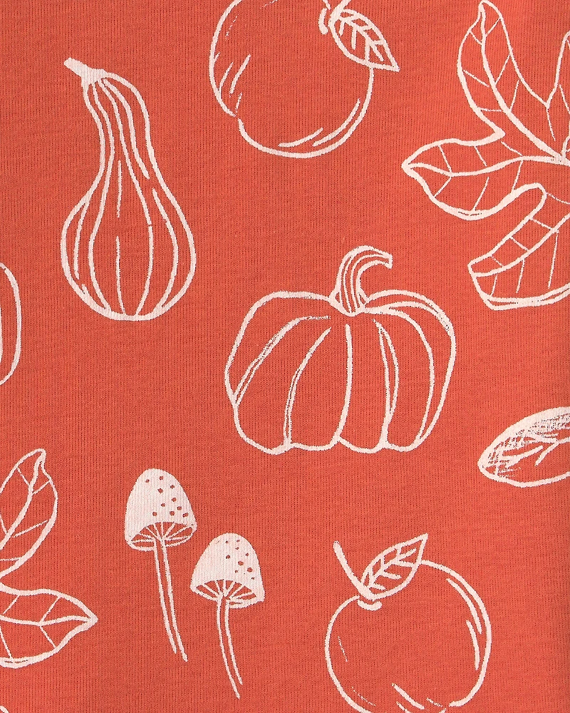 Toddler 2-Piece Organic Cotton Pajamas Autumn Gourds
