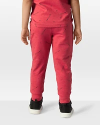Toddler Boy Baseball French Terry Jogger - Red
