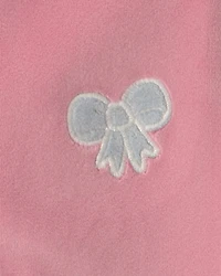 Toddler Girl 1-Piece Icon DreamPlush Snug Fit Footed Pyjama - Pink