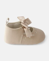 Baby Girl Bow Casual Shoes - Brown