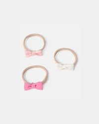 Baby Girl 3-Pack Bow Hair Ties