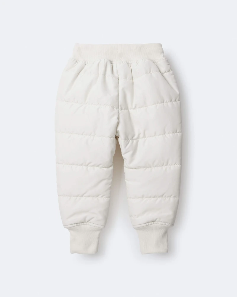 Toddler Ski Jogger Pant - Cream