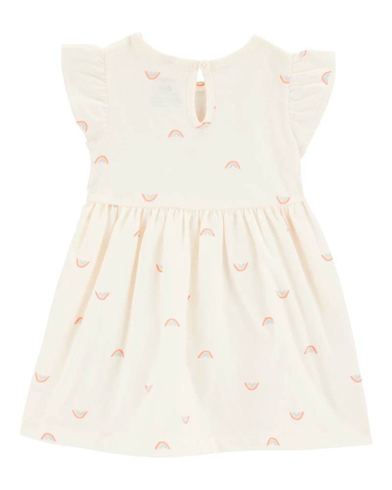 Baby Girl 2-Piece Rainbow Dress & Romper Set