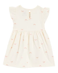 Baby Girl 2-Piece Rainbow Dress & Romper Set