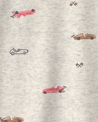 Baby Boy 3-Piece Race Car Bodysuit & Pant Set - Grey/Red