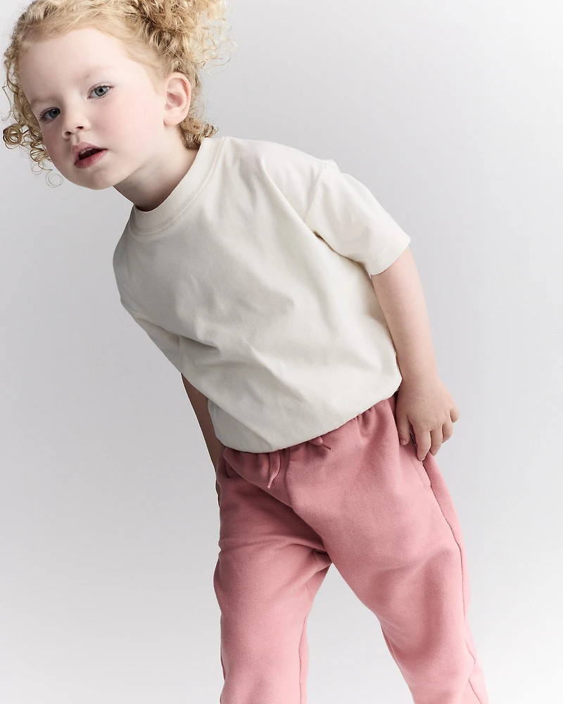 Toddler Short-Sleeve Relaxed Graphic Tee - Cream