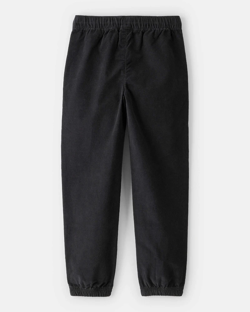 Boys Corduroy Joggers - Black