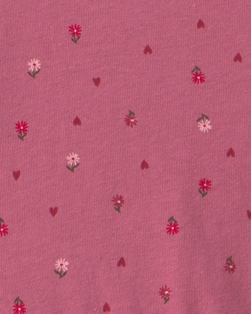 Toddler Girl Polka Dot Long-Sleeve Dress - Pink