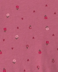Toddler Girl Polka Dot Long-Sleeve Dress - Pink