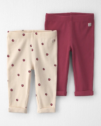 Baby Girl 2-Pack Organic Cotton Leggings