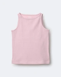 Toddler Girl Ribbed Playtime Tank - Rose