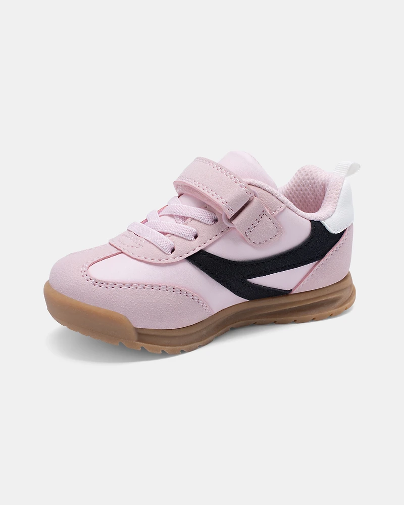 Toddler Girl Striped Casual Shoes - Pink