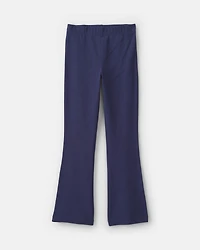 Girls Pull-On Stretch Flare Leggings - Navy Blue