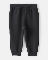 Baby Boy Fleece Joggers - Black