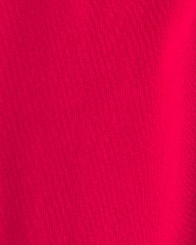 Toddler Girl Cotton Pull-On Stretch Leggings - Red