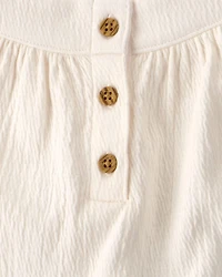 Baby Girl 3-Piece Cheetah Solid Top & Short Set - Brown