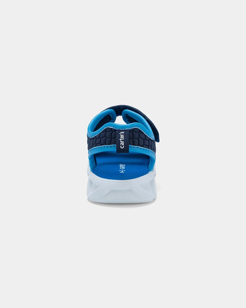 Toddler Boy Shark Light Up Sandals - Blue