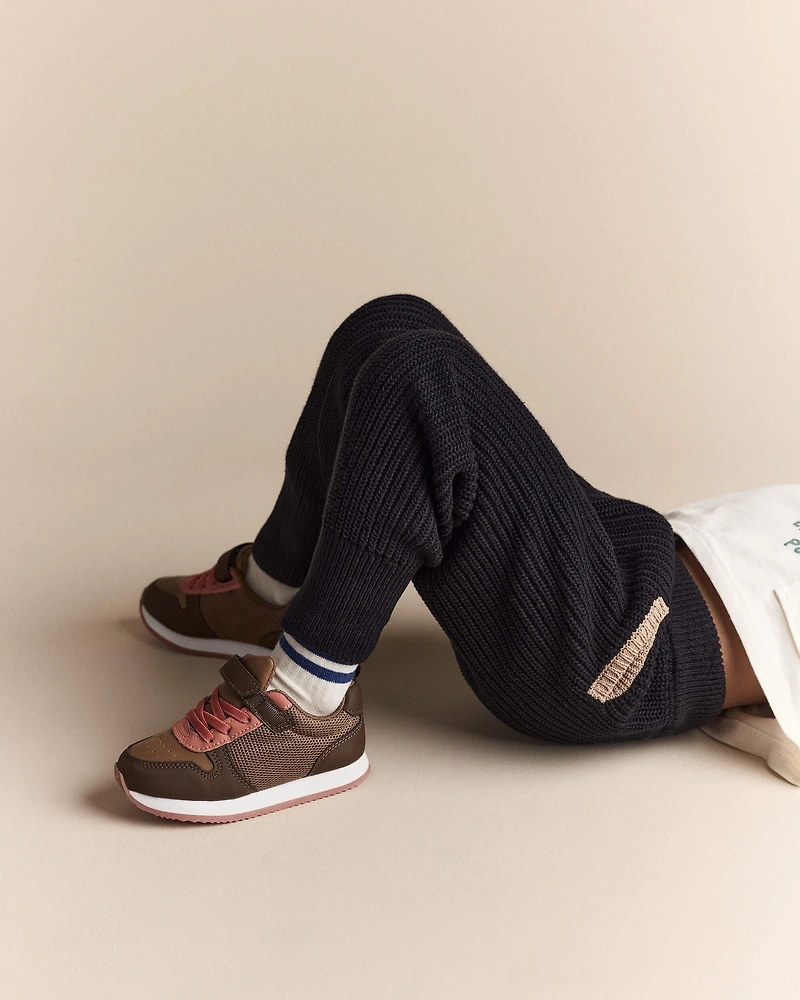 Toddler Sweater Jogger Pant - Black