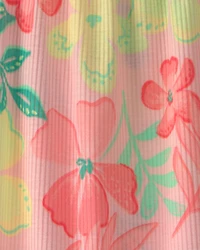 Girls Tropical Floral Sleeveless Night Gown