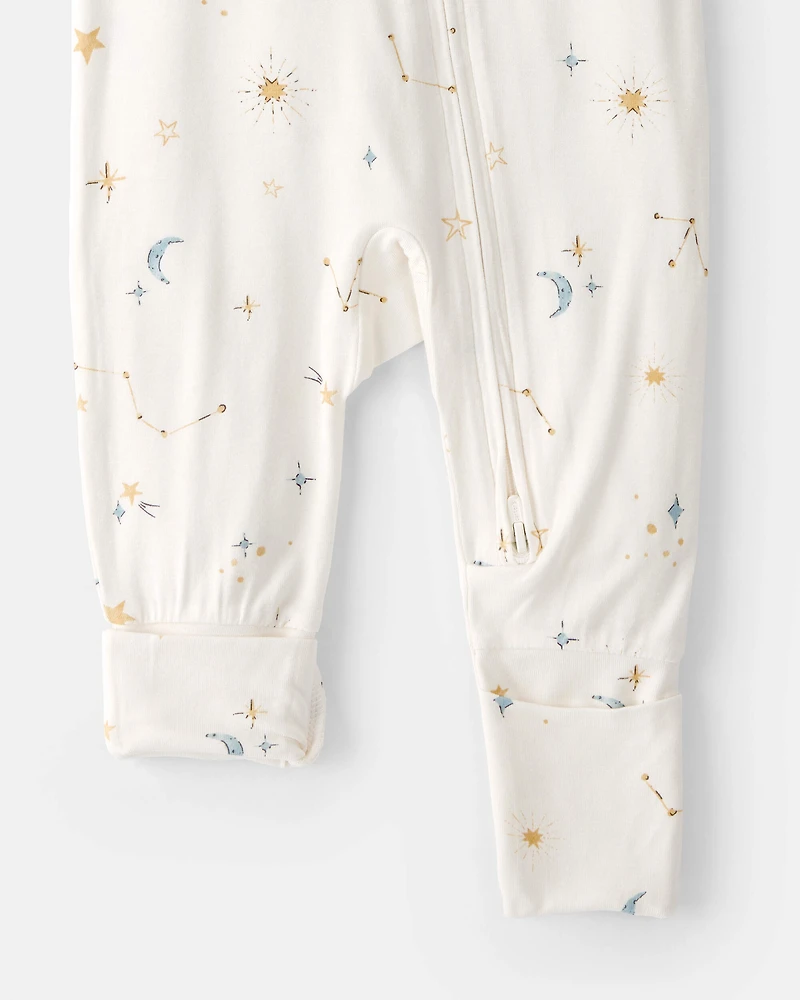 Baby Constellation 2-Way Zip PurelySoft Sleeper - Cream