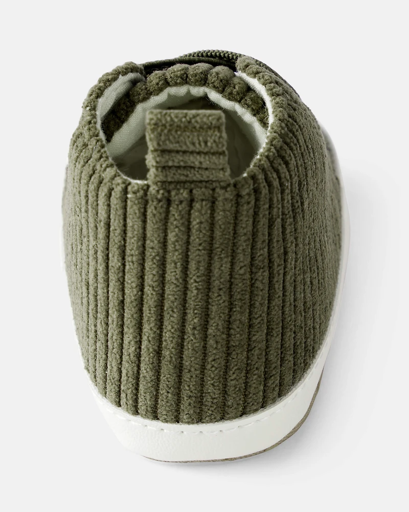 Baby Boy Corduroy High-Top Casual Sneakers - Green