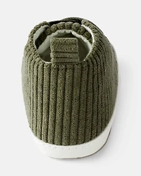 Baby Boy Corduroy High-Top Casual Sneakers - Green