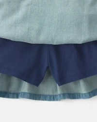 Girls Chambray Denim Skort - Indigo