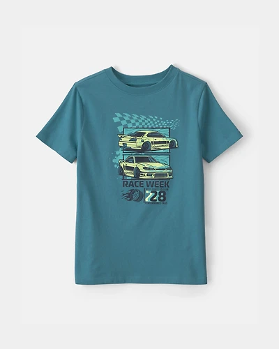 Boys Race Car Graphic Tee - Blue
