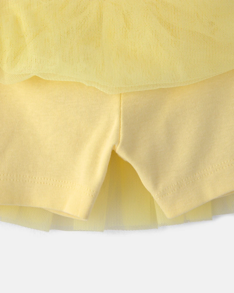 Baby Girl 3-Piece Top & Skirt Set - Yellow