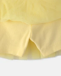 Baby Girl 3-Piece Top & Skirt Set - Yellow