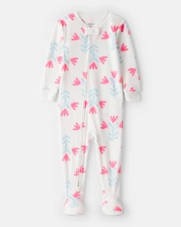 Toddler Girl Floral DreamPlush Snug Fit 1-Piece Pyjamas