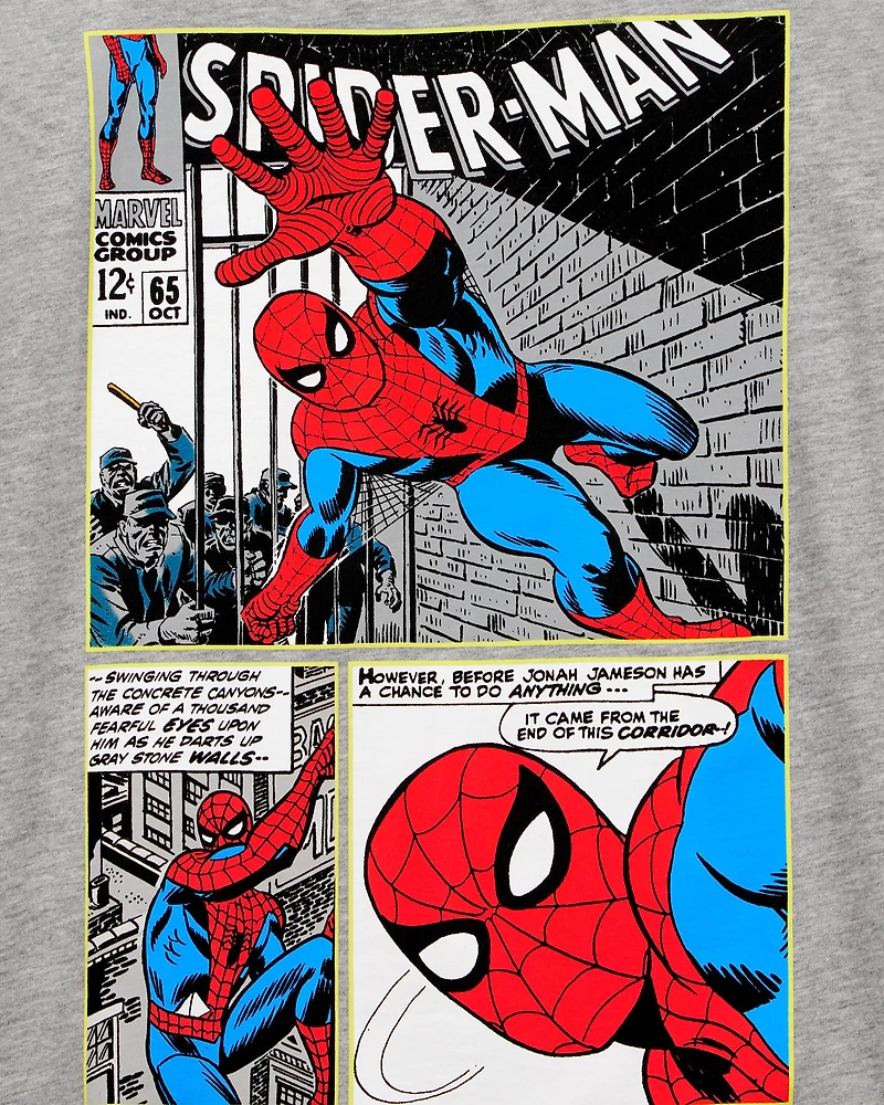Kid Marvel™ Spider-Man Short-Sleeve Graphic Tee - Grey