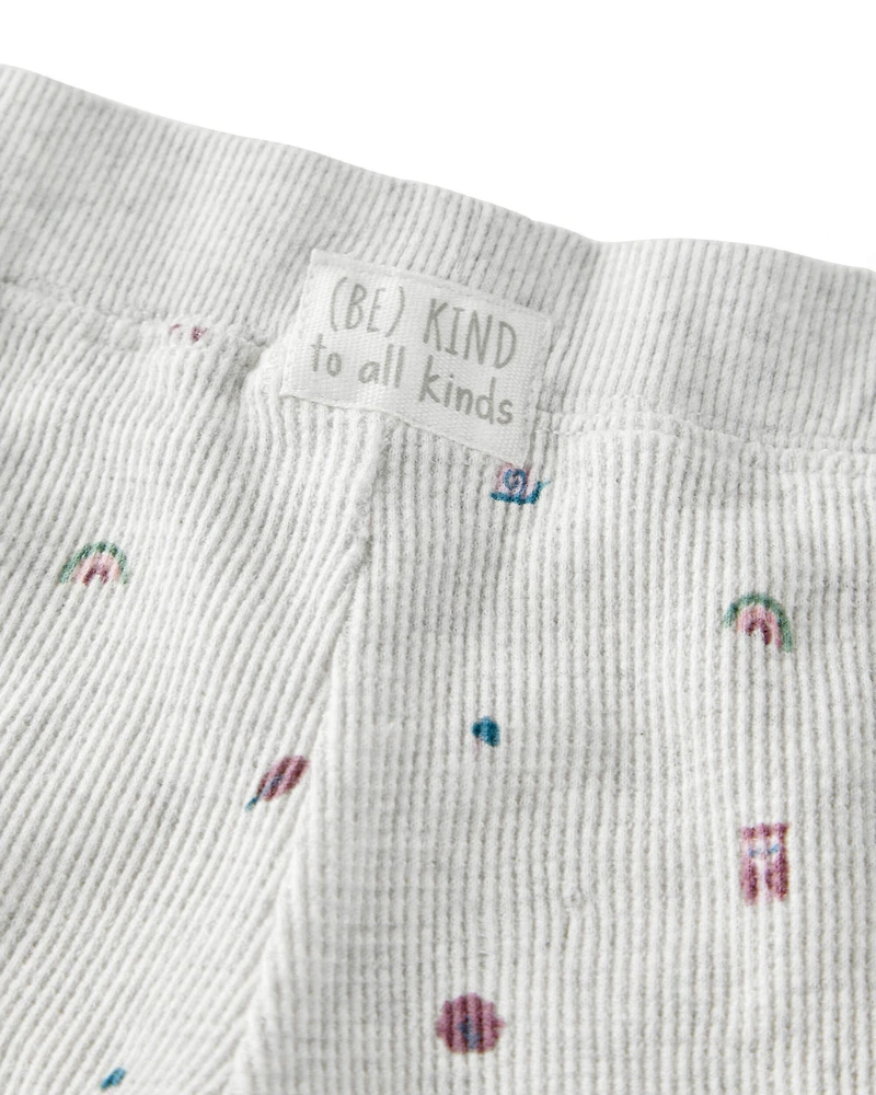 Baby 2-Piece Organic Cotton Waffle Knit Set Icon Print