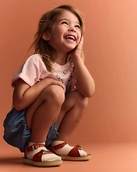 Toddler Girl Bubble Short Chambray - Blue