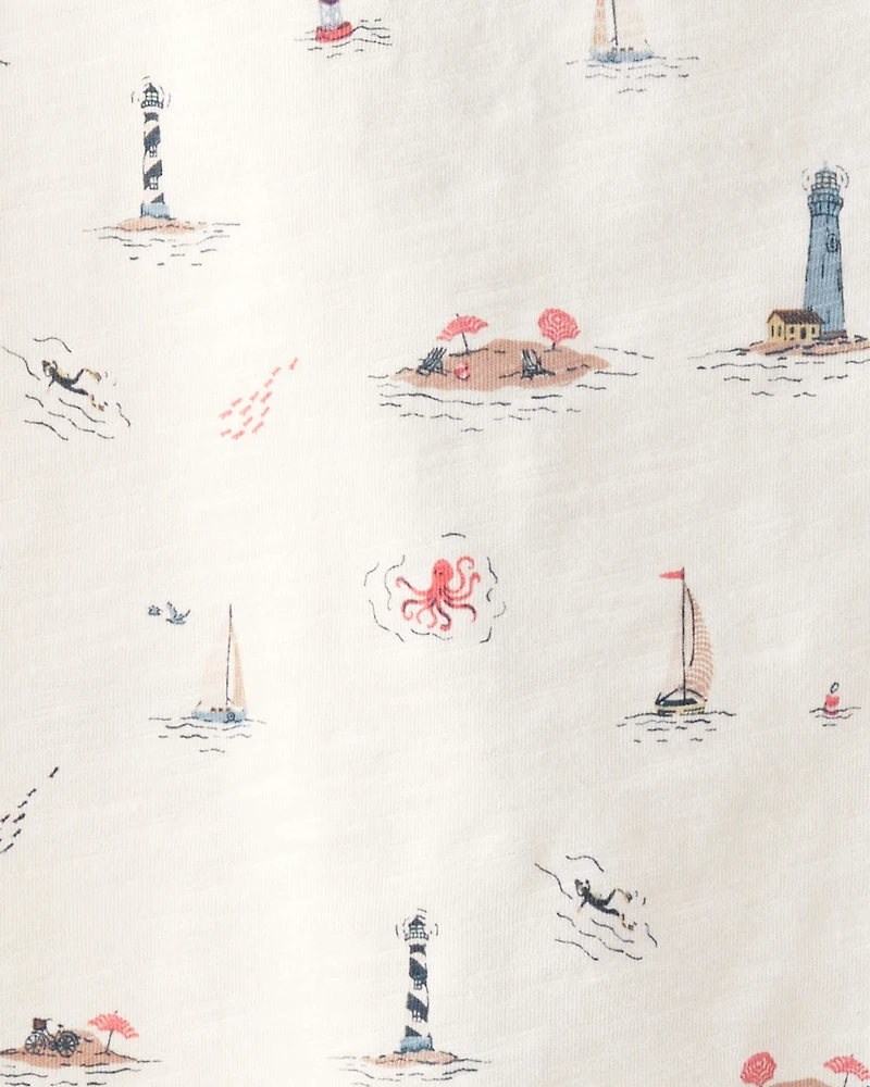 Kid 2-Pack Organic Cotton Coastal Knit Tees