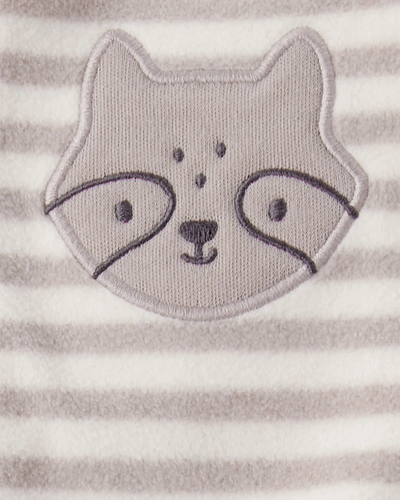 Baby Boy Fox Striped Loose Fit Long-Sleeve Sleeper - Brown