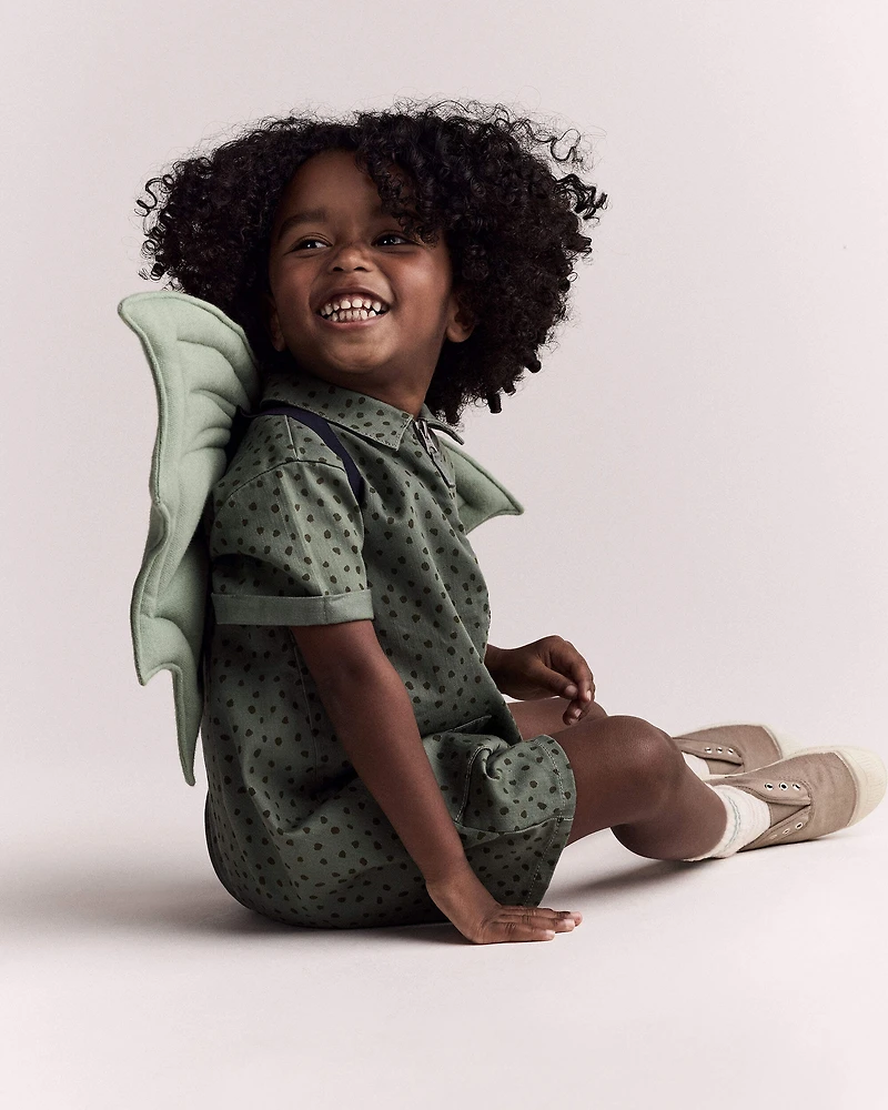 Toddler Boy Dragon Wings - Sage