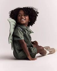 Toddler Boy Dragon Wings - Sage