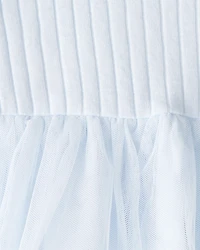 Baby Girl Tulle Long-Sleeve Dress - Blue
