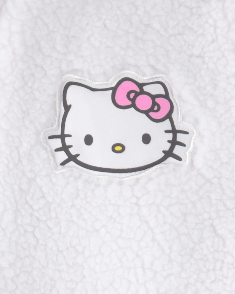 Girls Hello Kitty Bomber Fashion Jacket - White