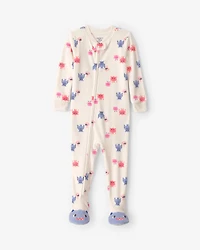 Toddler Girl 1-Piece Monster DreamPlush Snug Fit Footed Pyjama - Cream