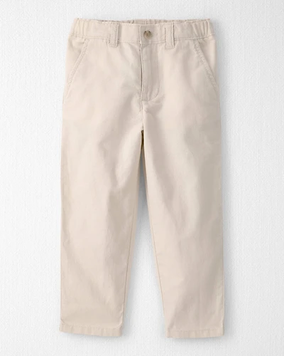Toddler Boy Linen Pants Made with Organic Cotton