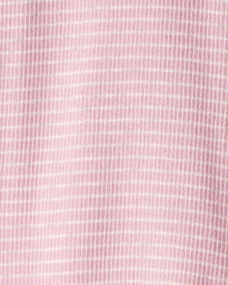 Baby Organic Cotton Sleep & Play Pink Stripes