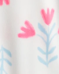 Toddler Girl Floral DreamPlush Snug Fit 1-Piece Pyjamas